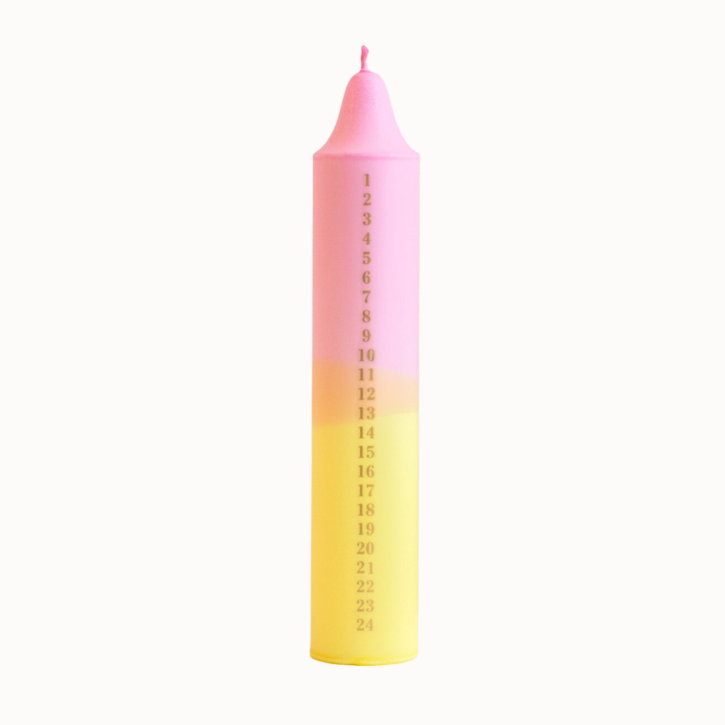 2. Kalenderlys Pastel Pink / Yellow
