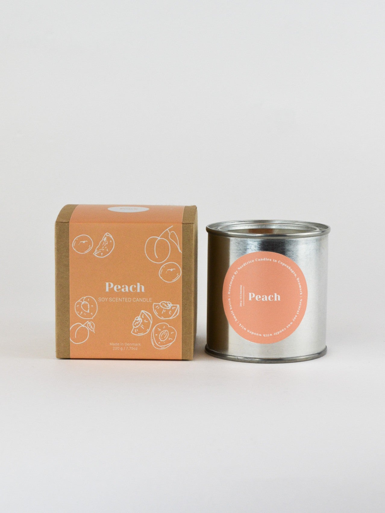 Soy Scented Candle, Peach M-L-XL size