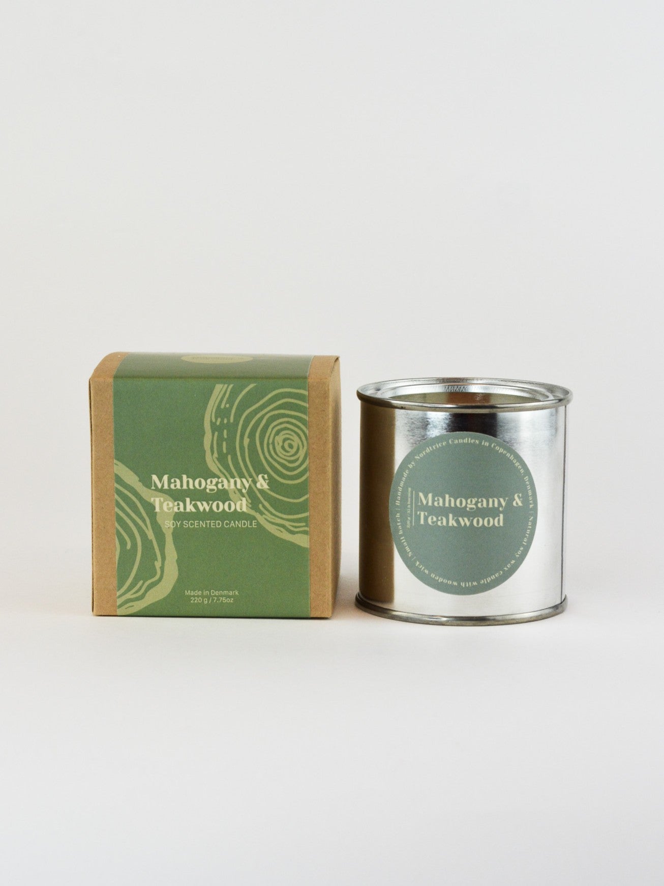 Soy Scented Candle, Mahogany & Teakwood M-L-XL size