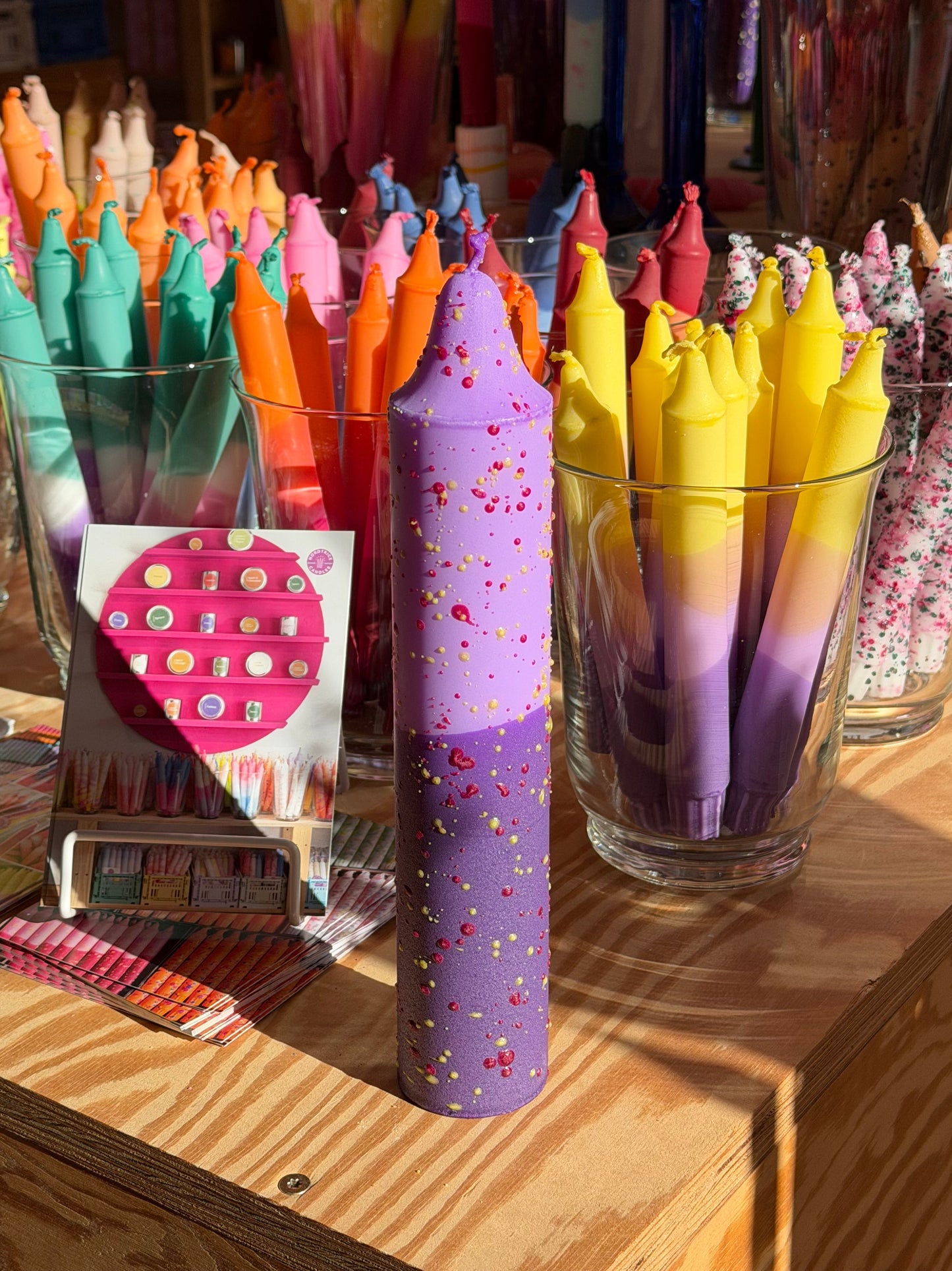 Block Candle, Lavender Confetti