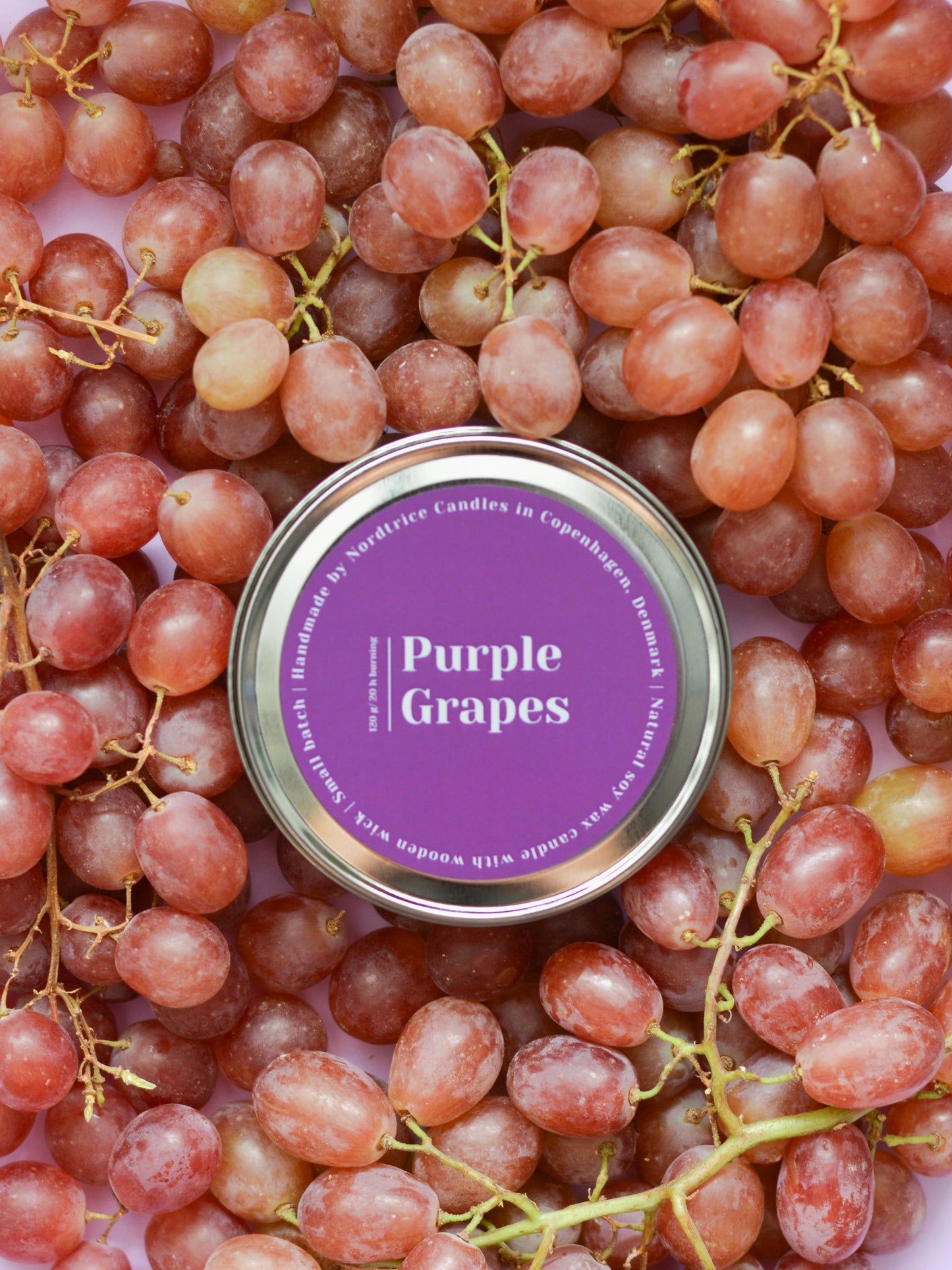 Soy Scented Candle, Purple Grapes M-L-XL size