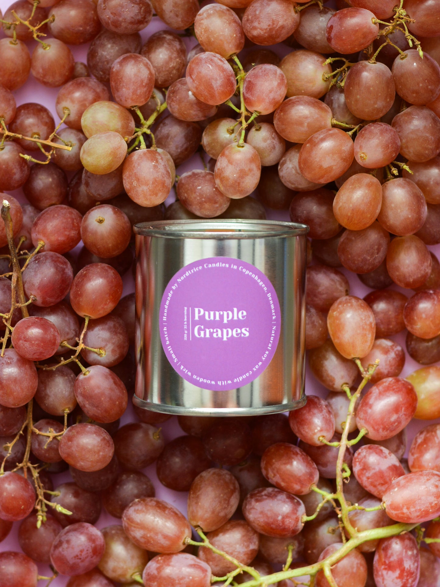 Soy Scented Candle, Purple Grapes M-L-XL size