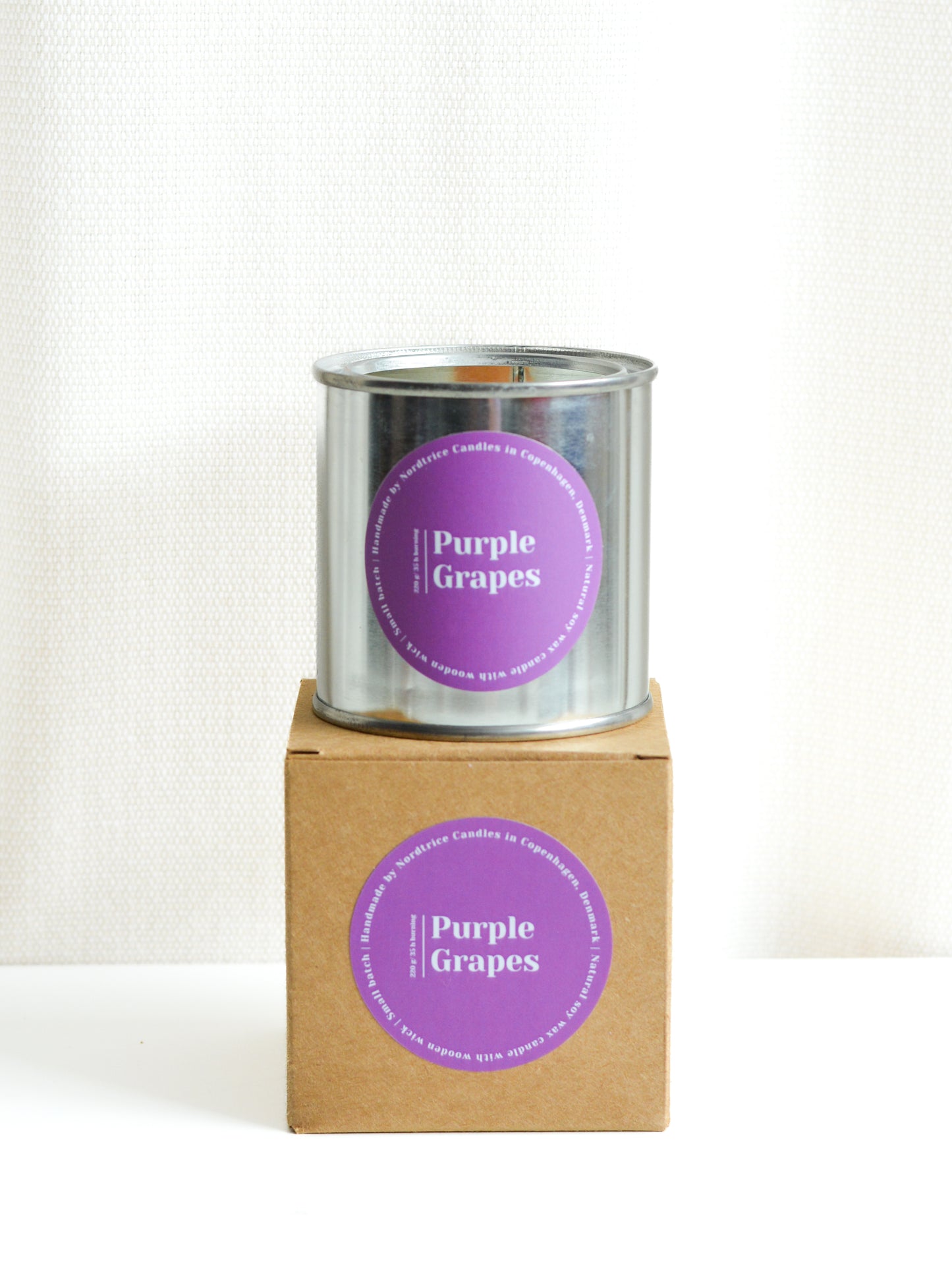 Soy Scented Candle, Purple Grapes M-L-XL size