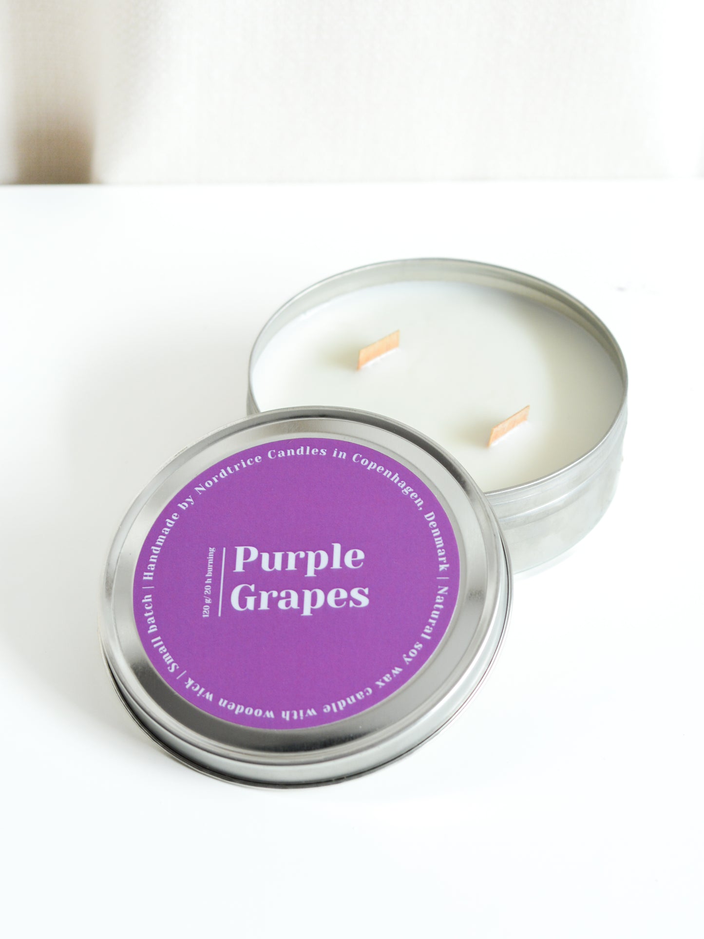 Soy Scented Candle, Purple Grapes M-L-XL size