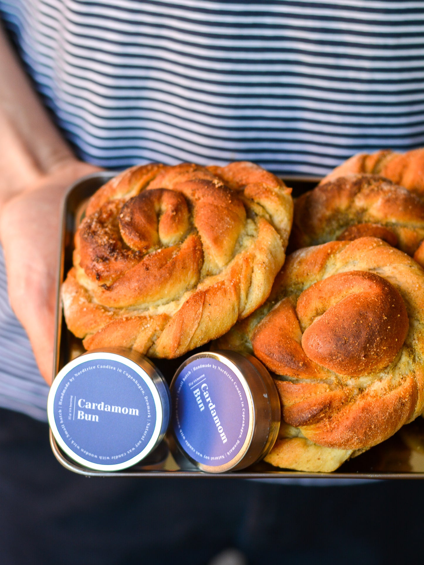 Soy Scented Candle, Cardamom bun M-L-XL size