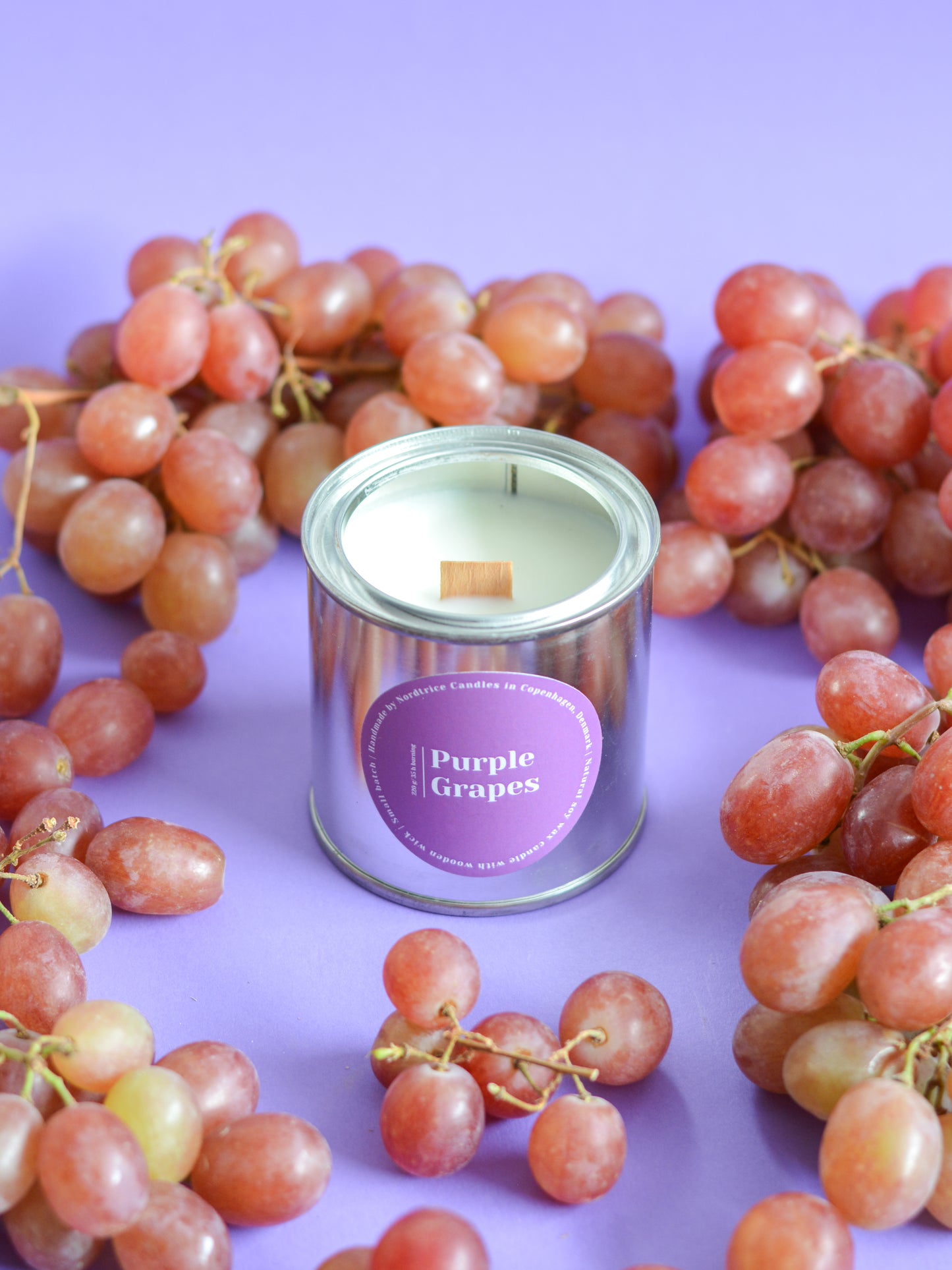 Soy Scented Candle, Purple Grapes M-L-XL size