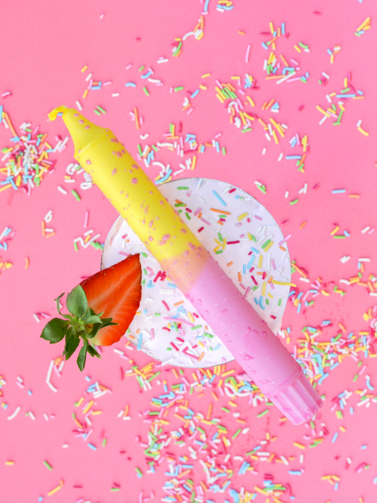 Summer Party / Pastel Pink & Yellow Confetti