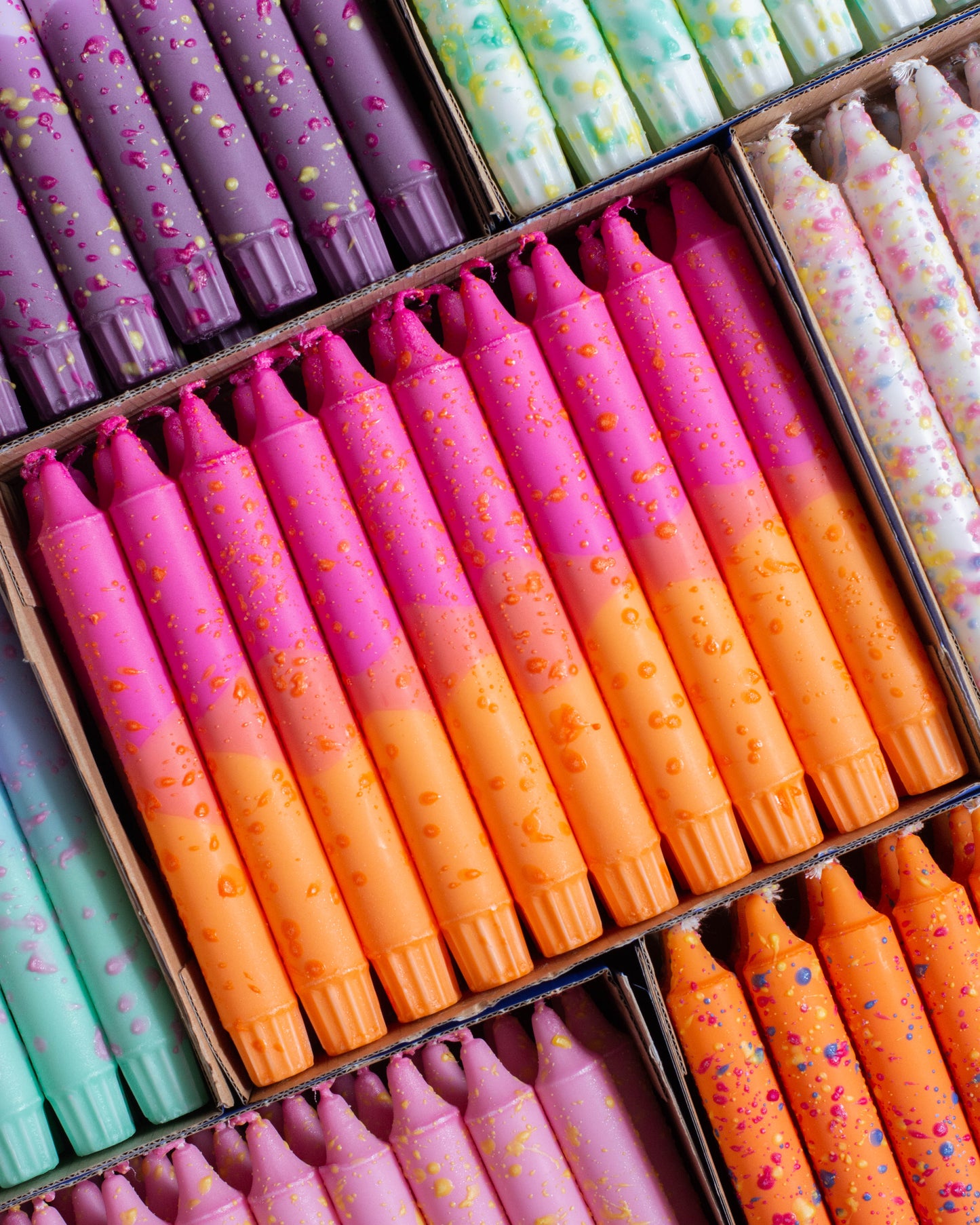 Summer Vibes Confetti Fuchsia, Pink & Orange Candle Mix