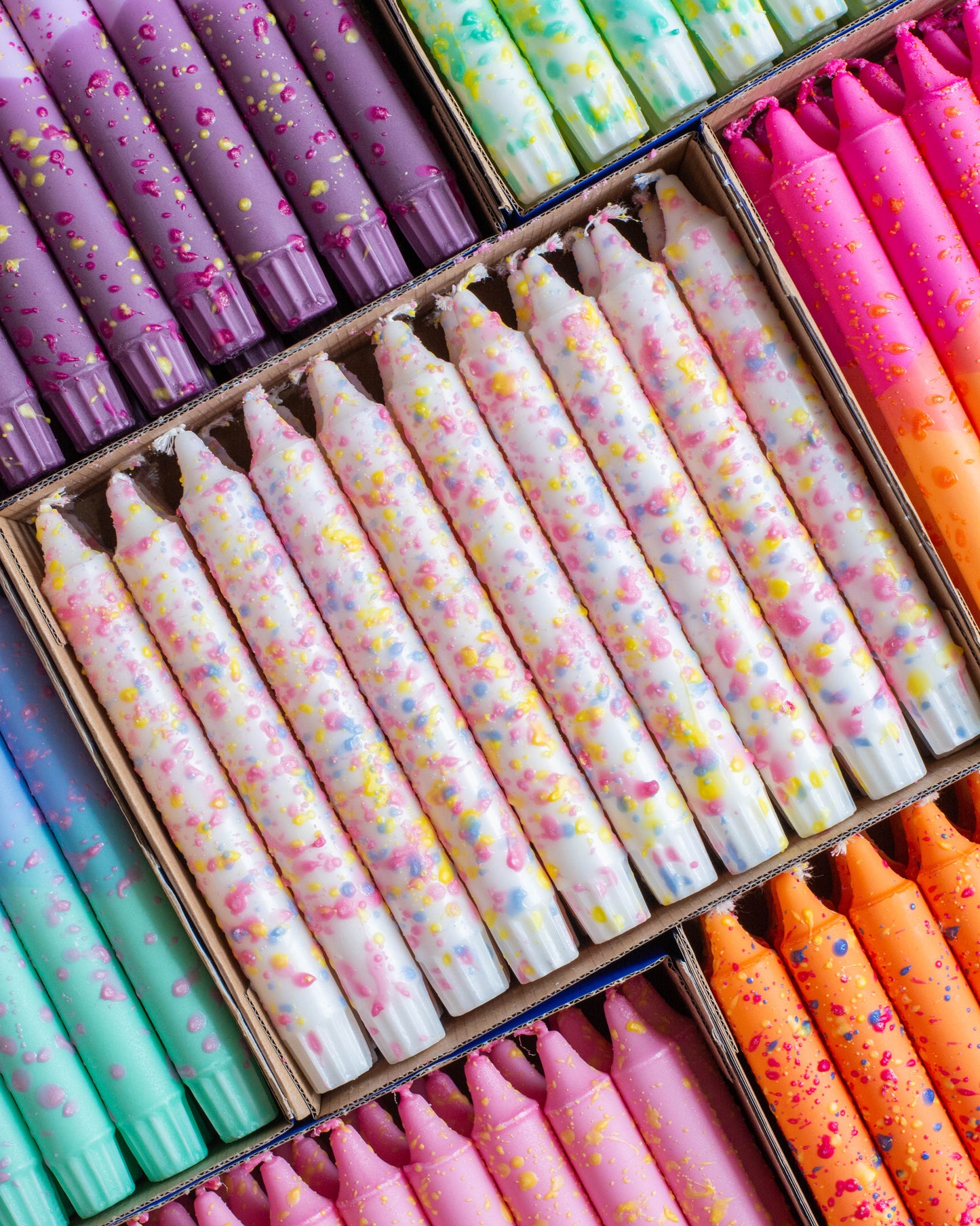 Summer Vibes Rainbow Confetti Candle Mix