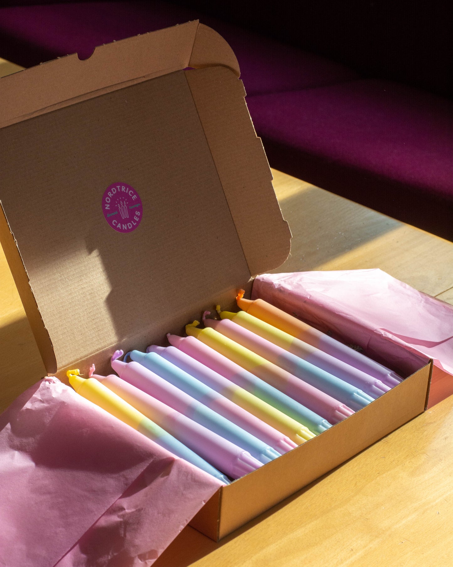 Colourful Pastel Spring Candle Mix Box