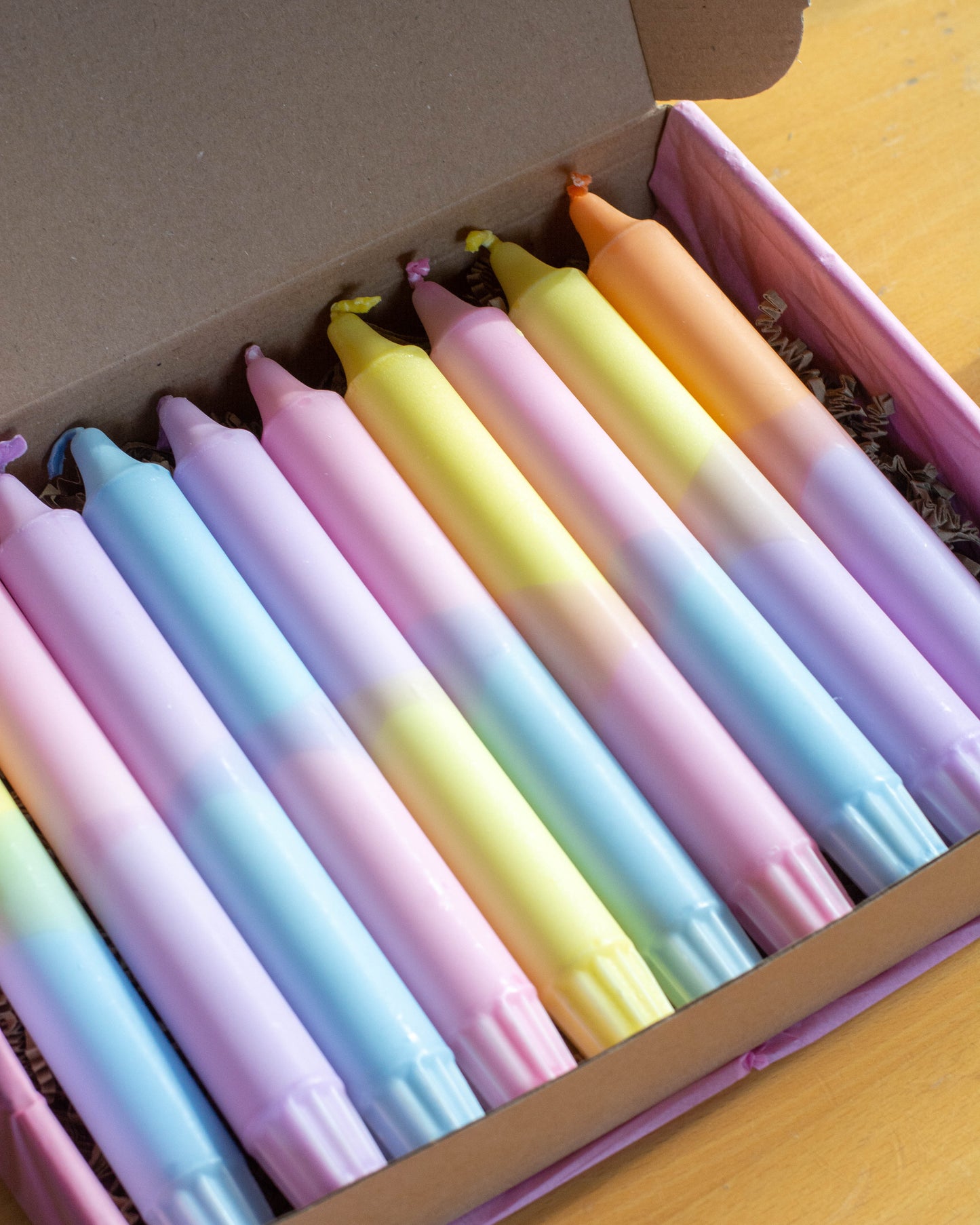 Colourful Pastel Spring Candle Mix Box
