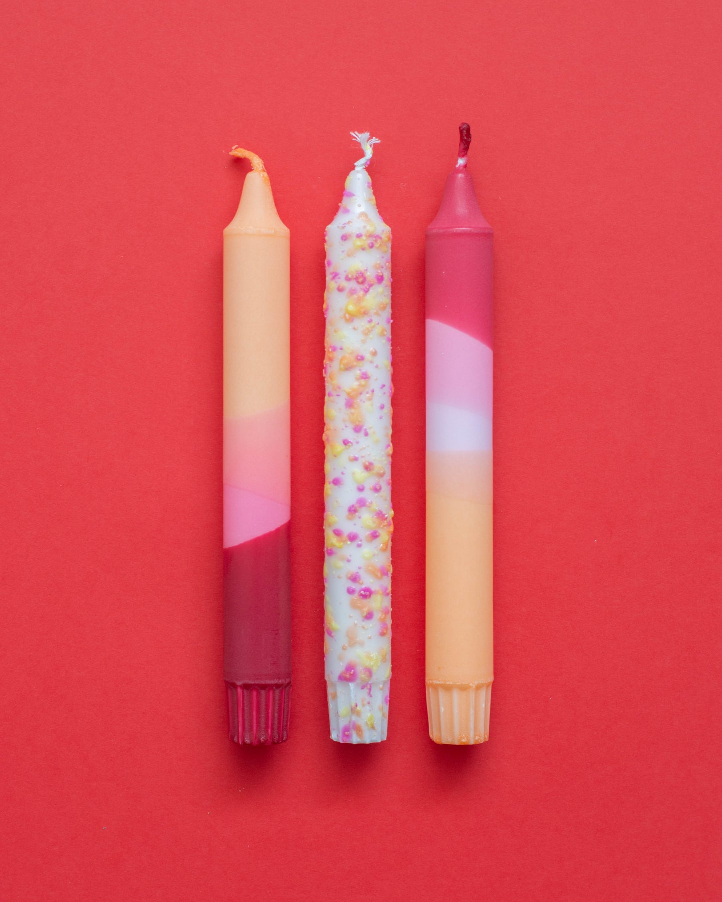 3-pack Taper Candles Summer Sunset Party