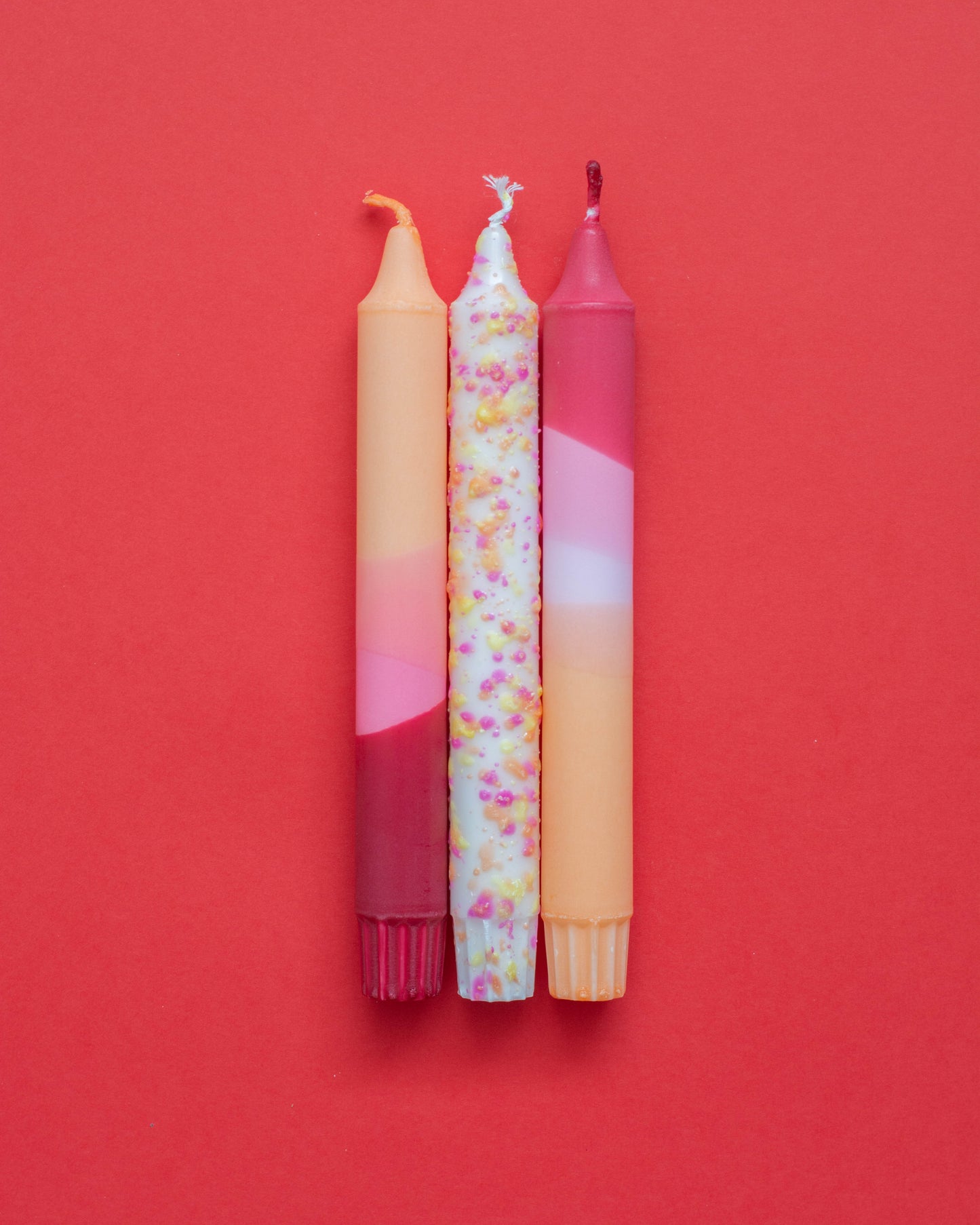 3-pack Taper Candles Summer Sunset Party