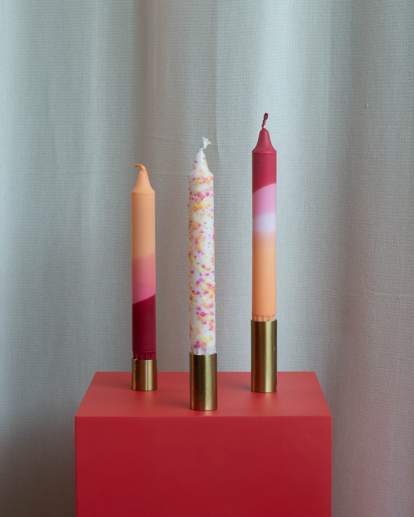 3-pack Taper Candles Summer Sunset Party