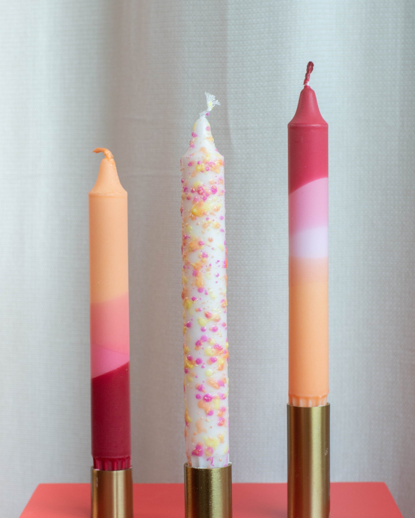 3-pack Taper Candles Summer Sunset Party