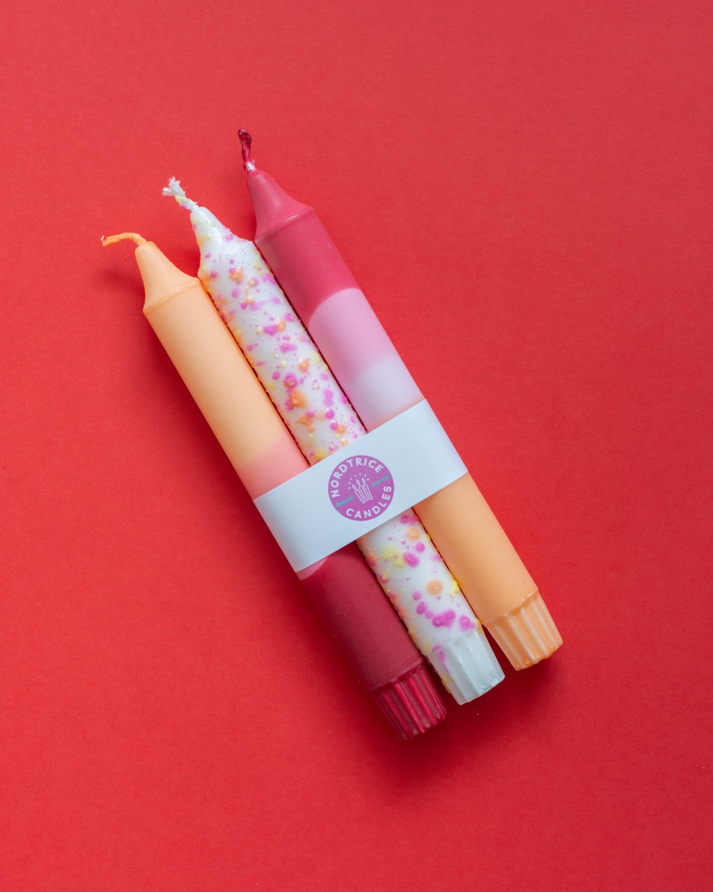 3-pack Taper Candles Summer Sunset Party