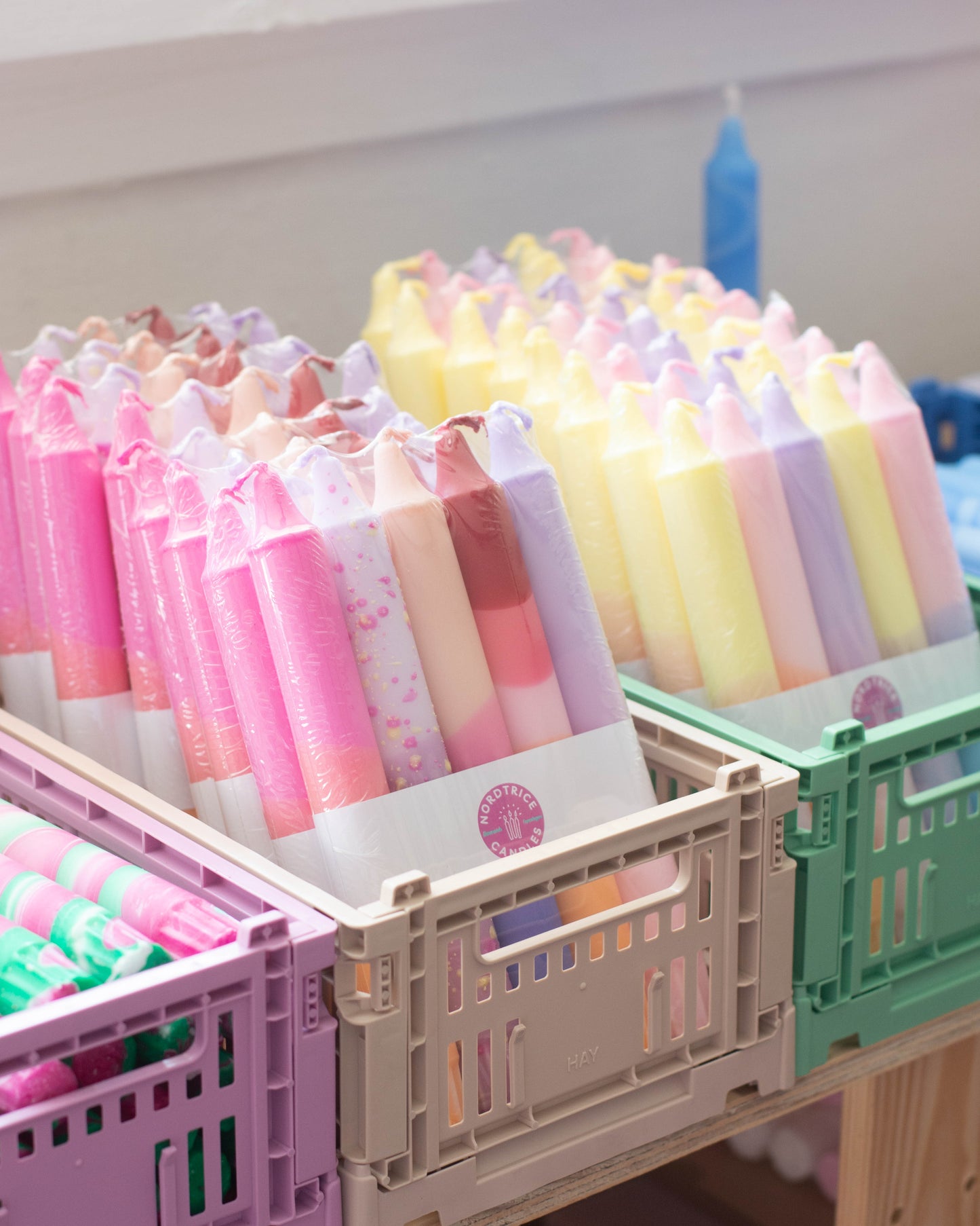 5-pack Taper Candles Pastel Party Sunset Mix