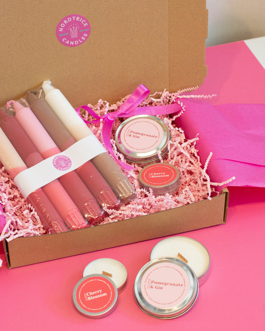 Mothers Day Pink Candle Gift Box