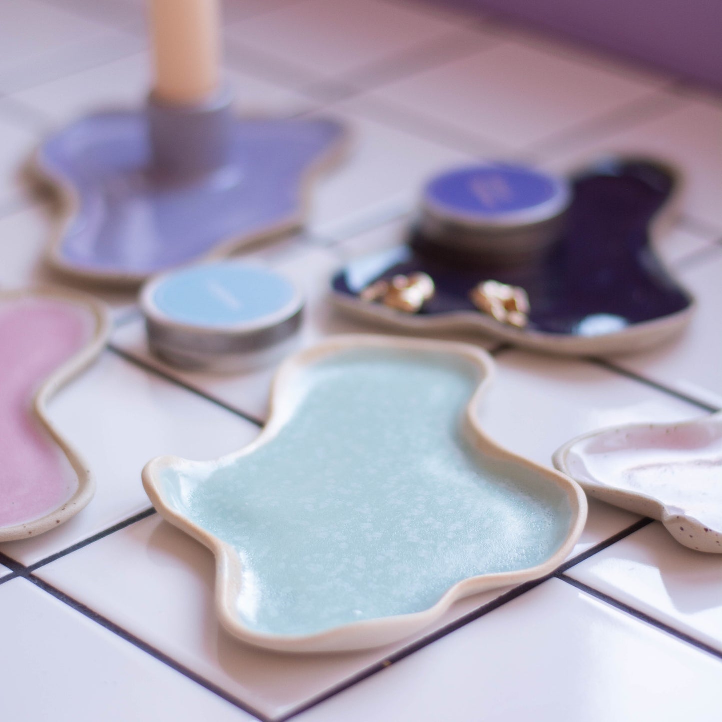 Ceramic Jewellery Holder Mint