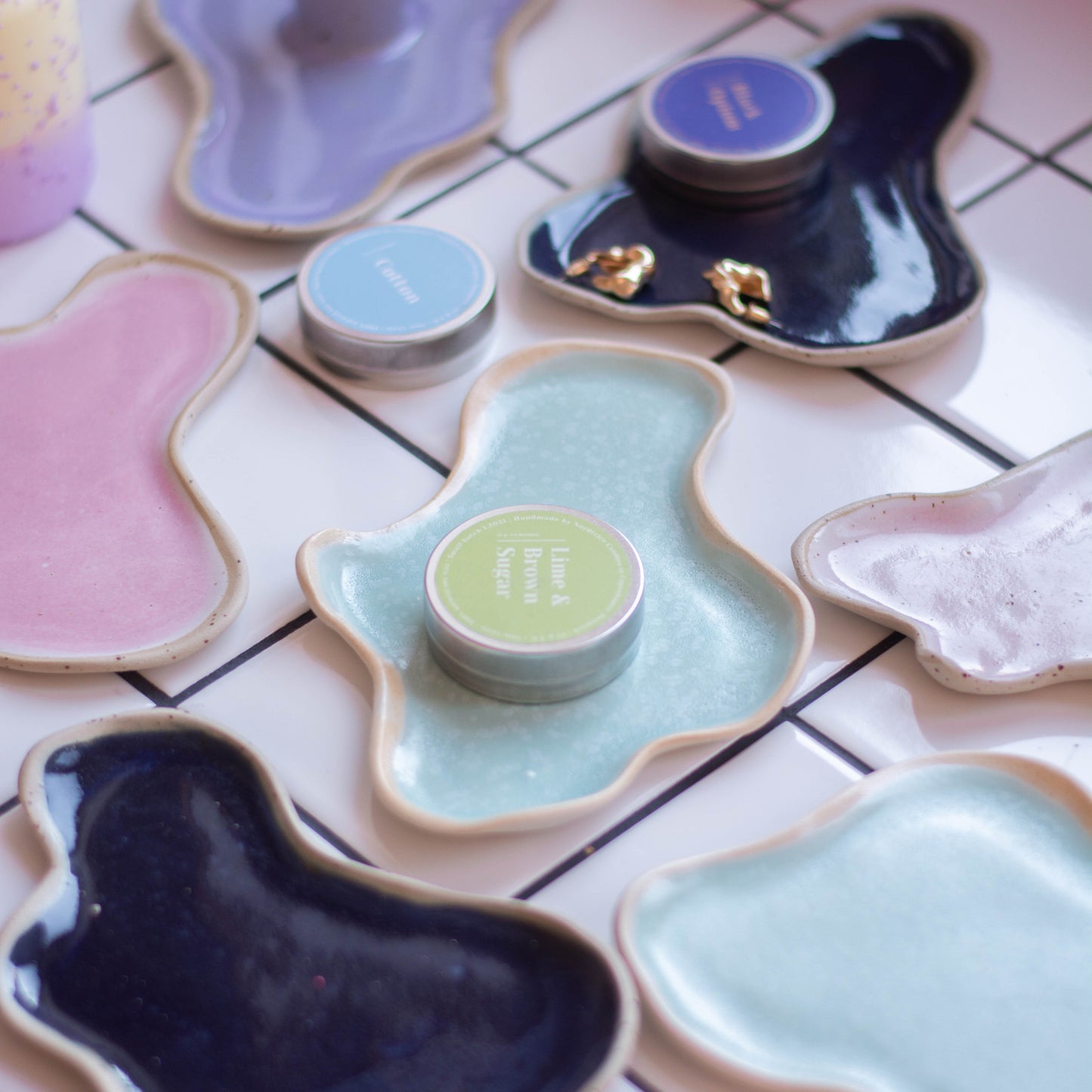 Ceramic Jewellery Holder Mint