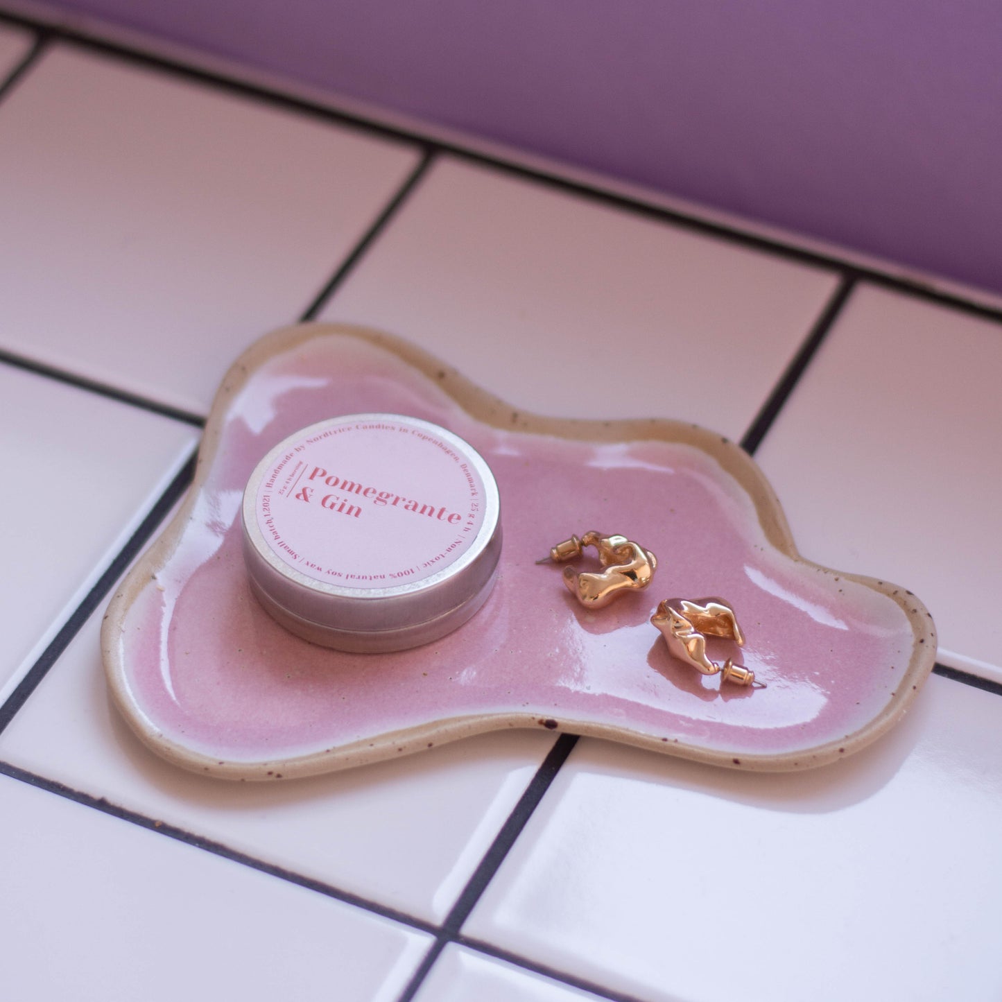 Ceramic Jewellery Holder Soft Pink