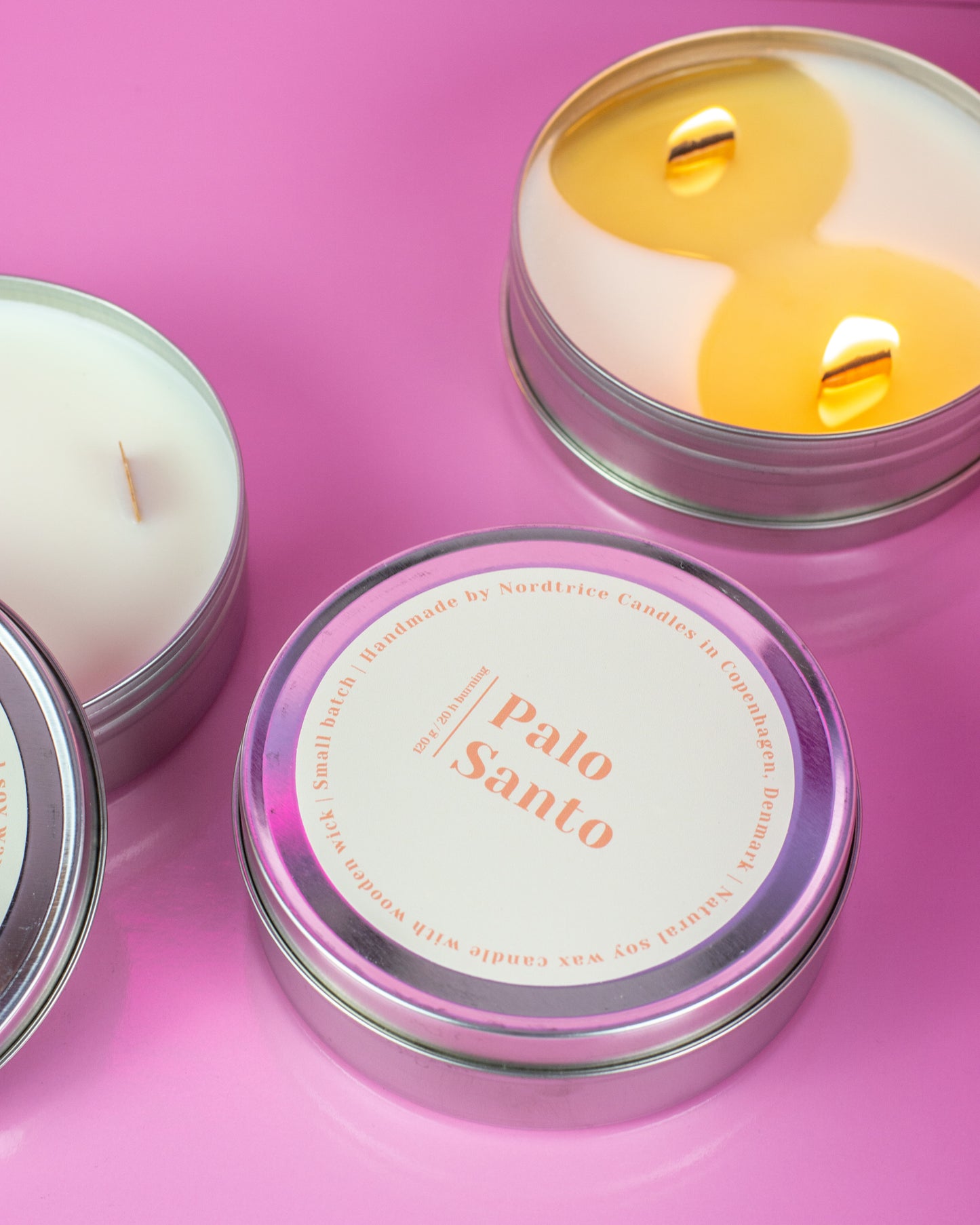 Soy Scented Candle, Palo Santo M-L-XL size