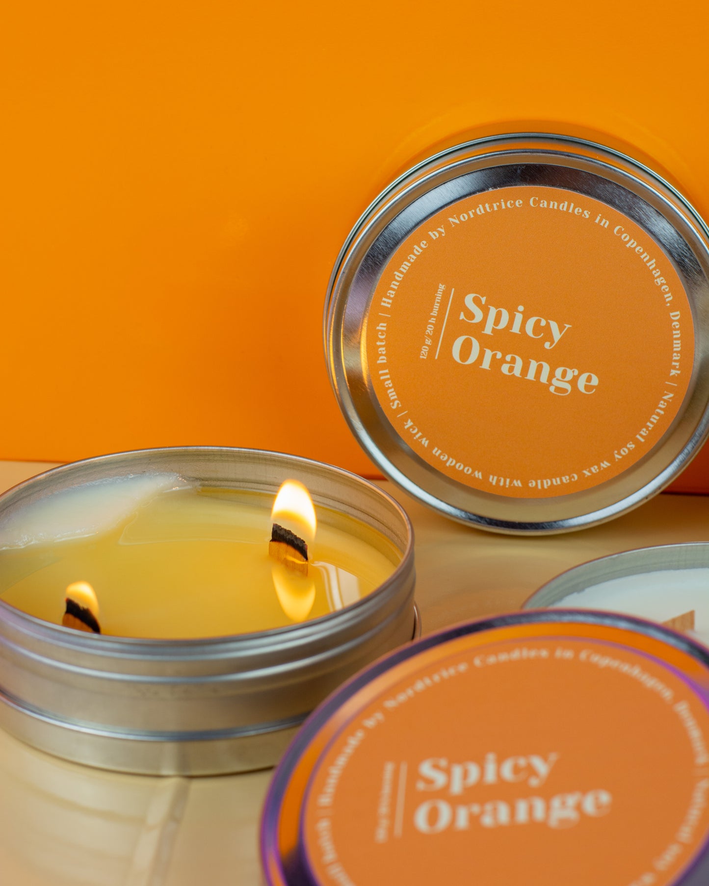 Soy Scented Candle, Spicy Orange M-L-XL size