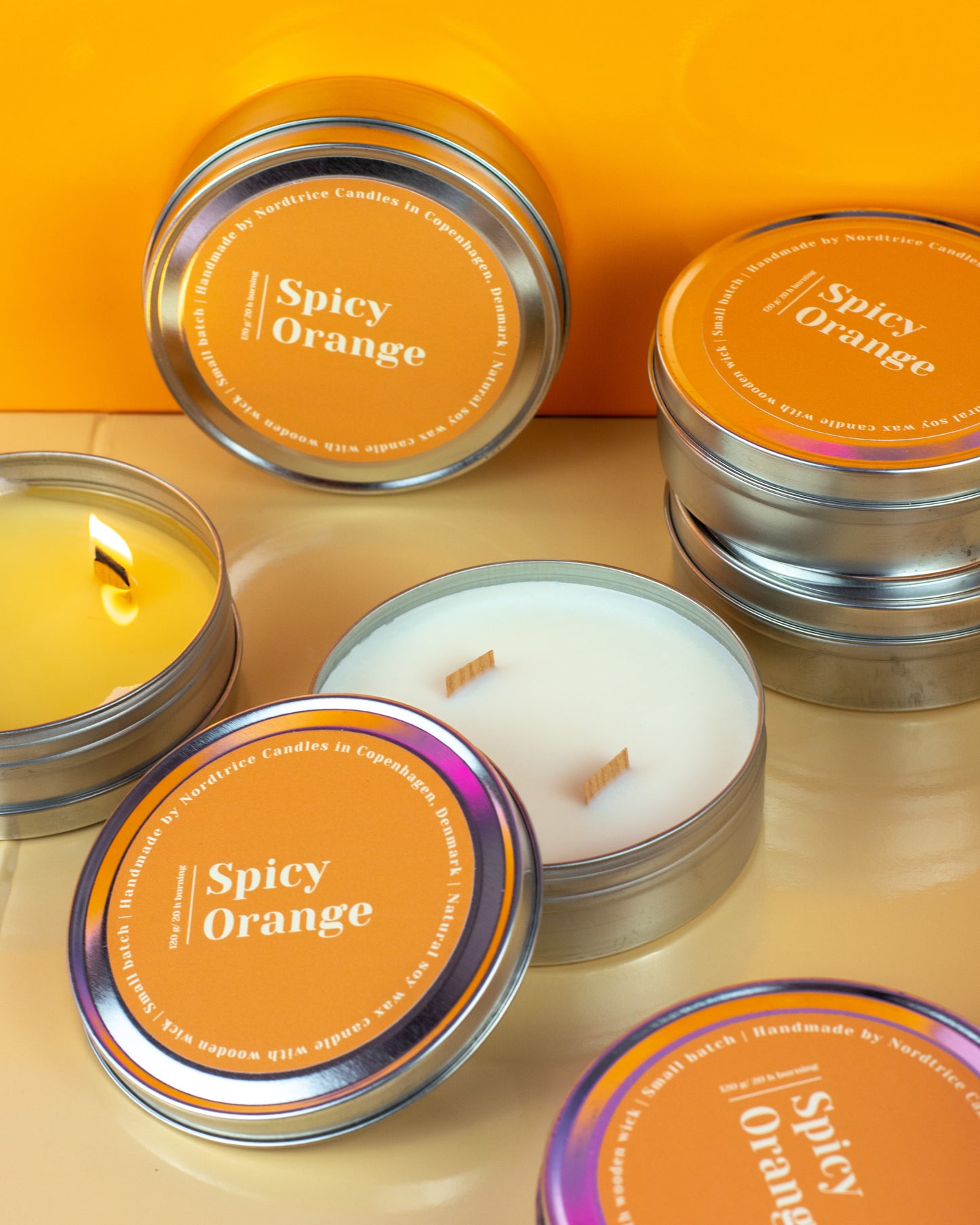 Soy Scented Candle, Spicy Orange M-L-XL size