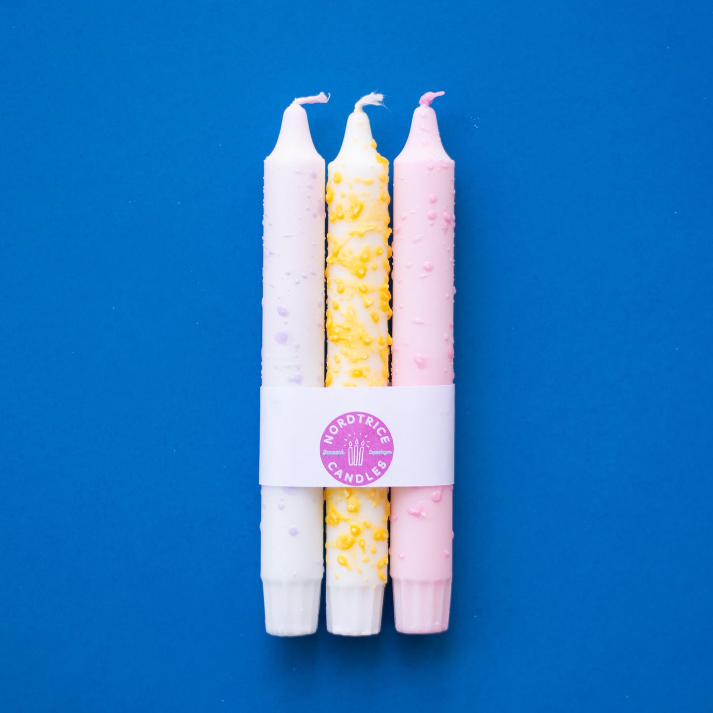 3-pack Taper Candles Lemon Light