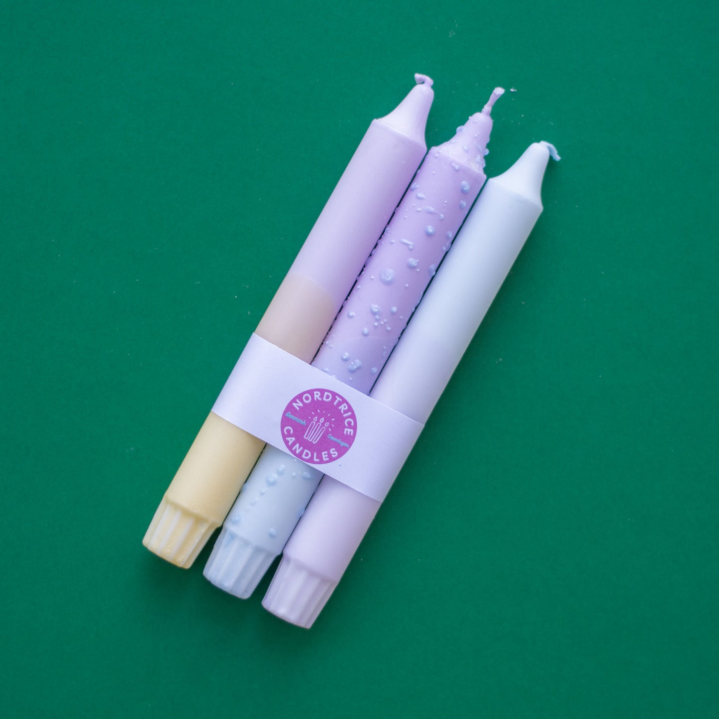 3-pack Taper Candles Pastel Lavender