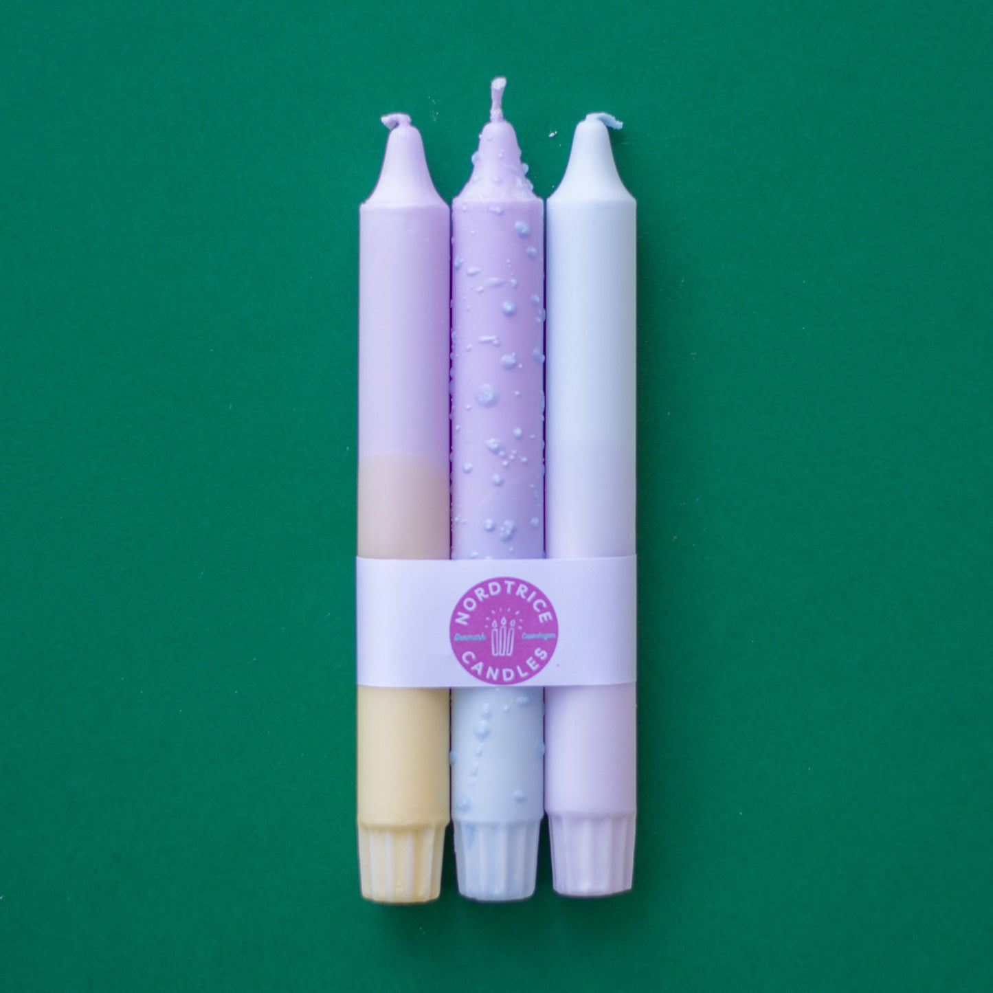 3-pack Taper Candles Pastel Lavender