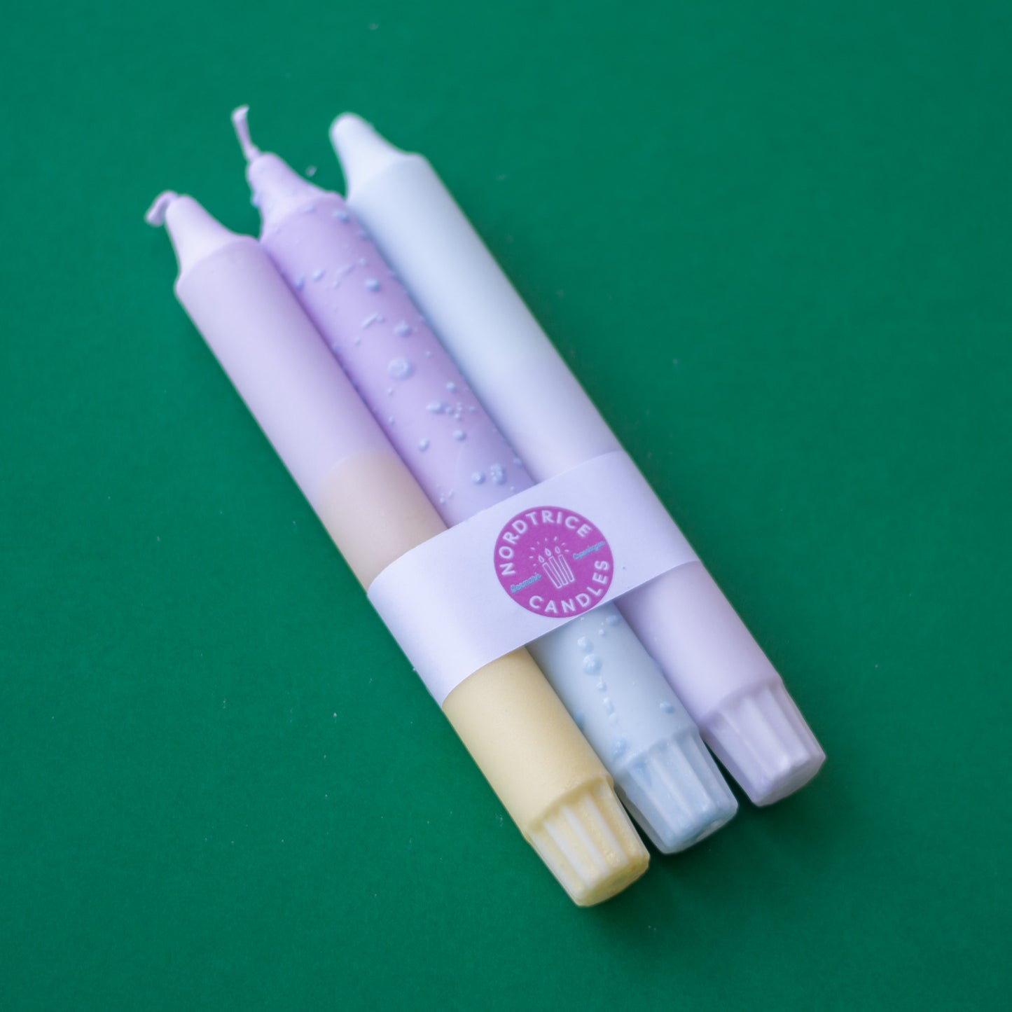 3-pack Taper Candles Pastel Lavender