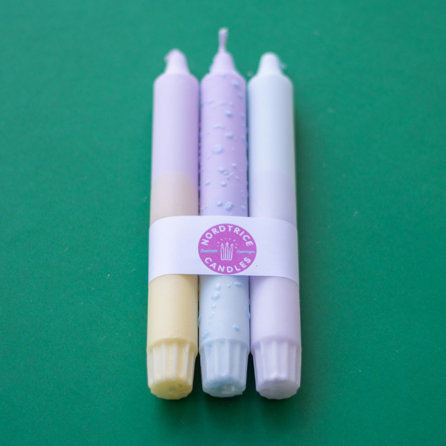 3-pack Taper Candles Pastel Lavender