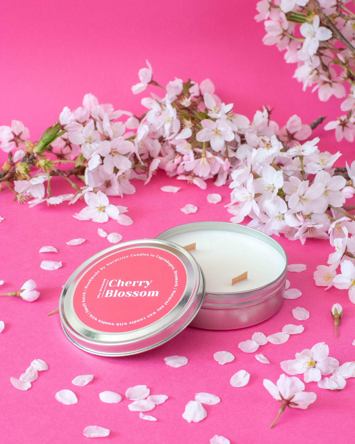 Soy Scented Candle, Cherry Blossom M-L-XL size