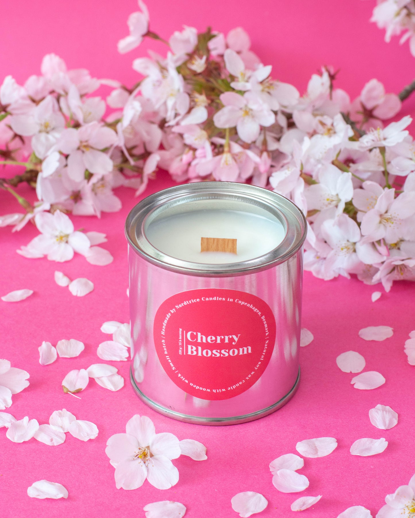 Soy Scented Candle, Cherry Blossom M-L-XL size