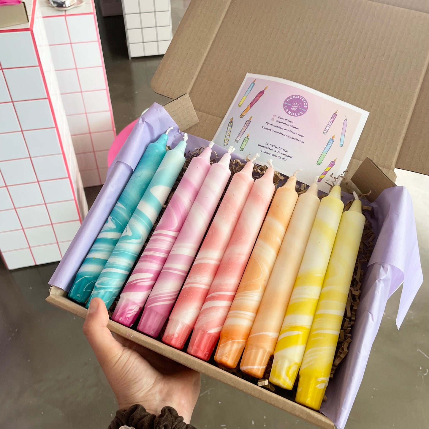 Marble Candle Mix Box