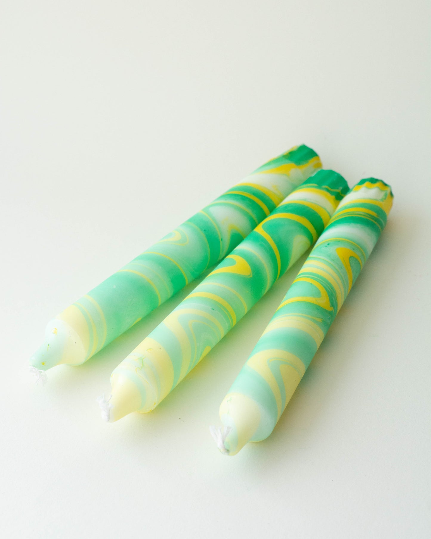 3-pack Taper Candles Green Lemonade