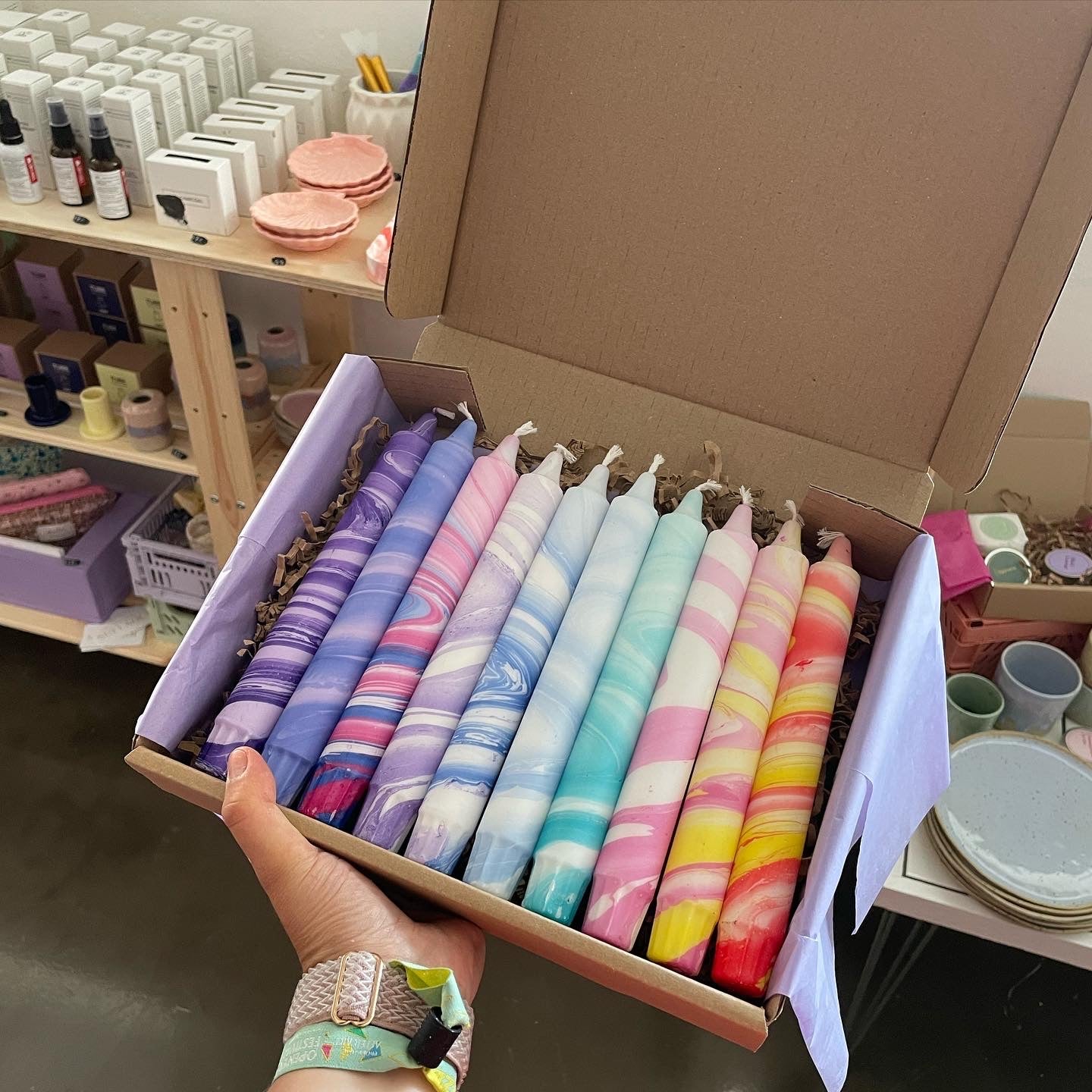 Marble Candle Mix Box