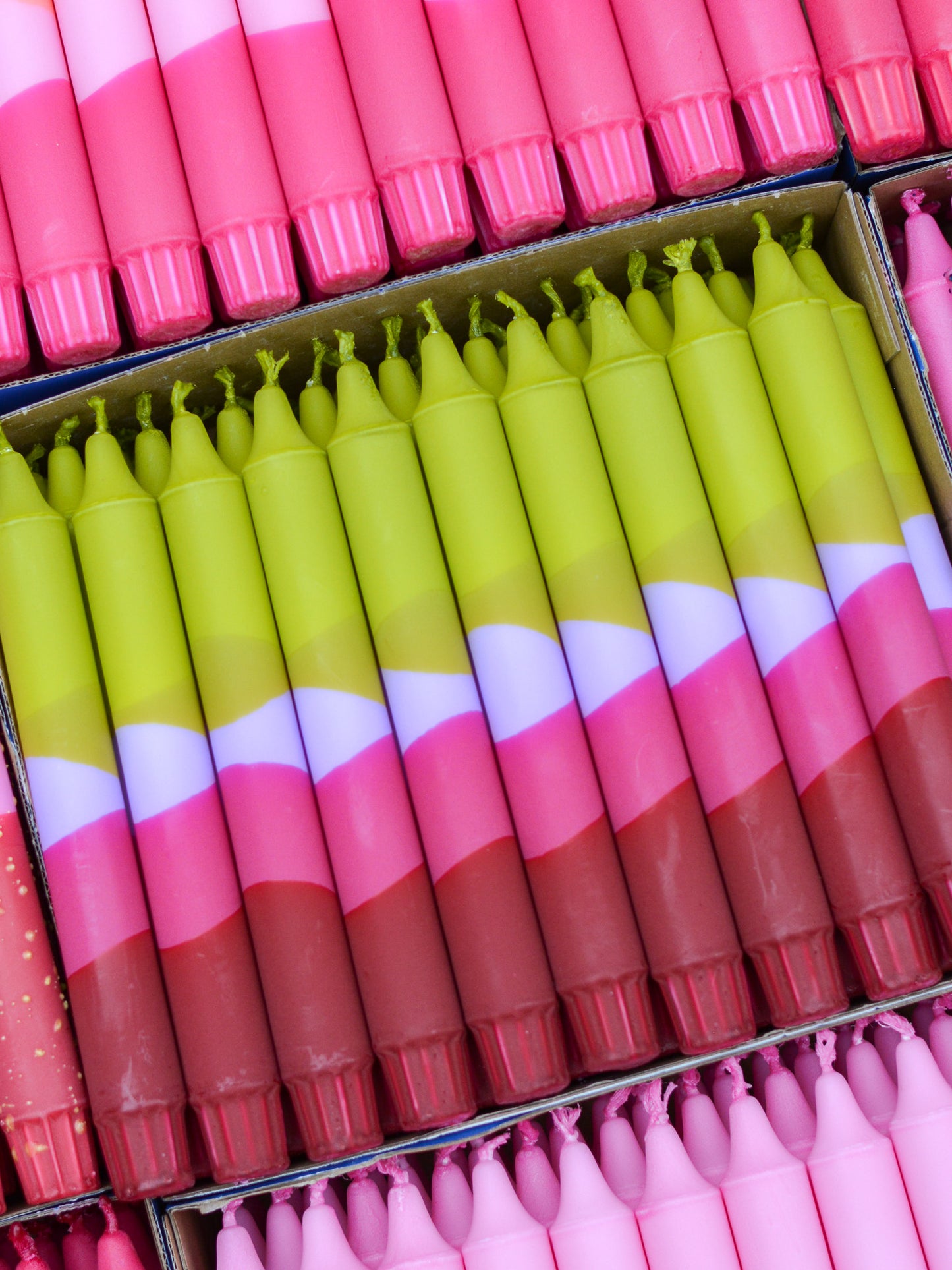 Olive Green / Purple & Fuchsia