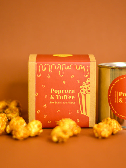 Soy Scented Candle, Popcron&Toffe M-L-XL size