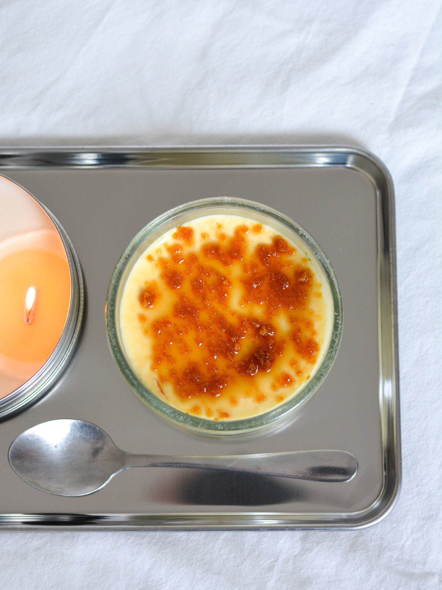 Soy Scented Candle, Creme Brulee M-L-XL size