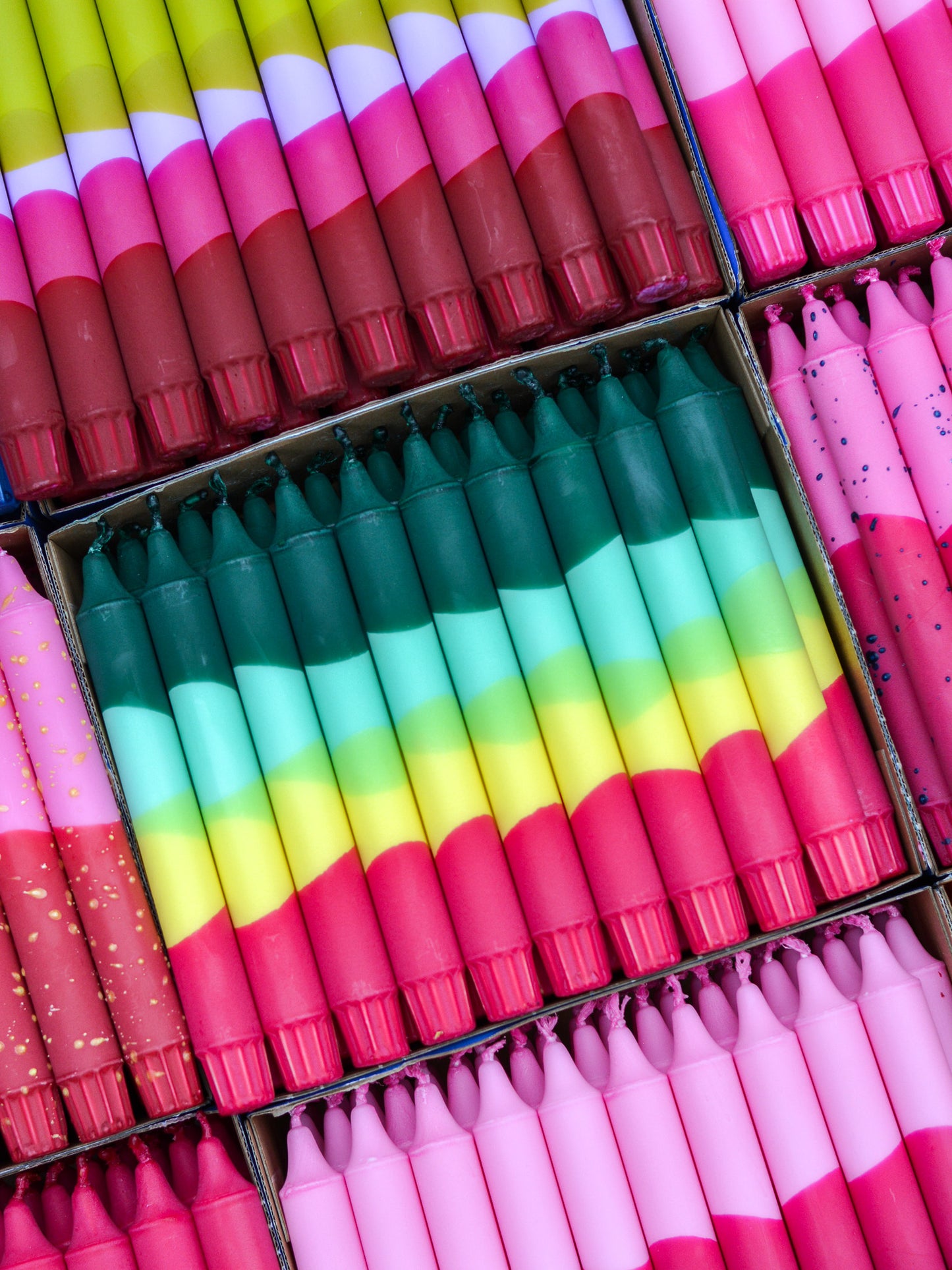 Green / Mint / Yellow / Fuchsia