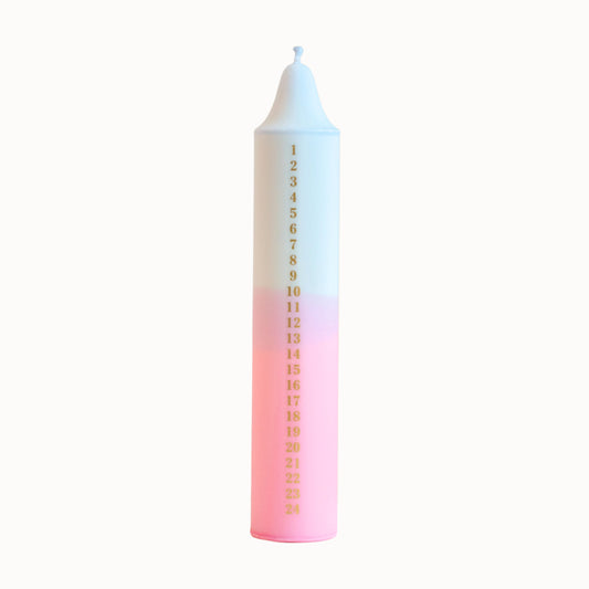 2. Kalenderlys Pastel Pink / Blue