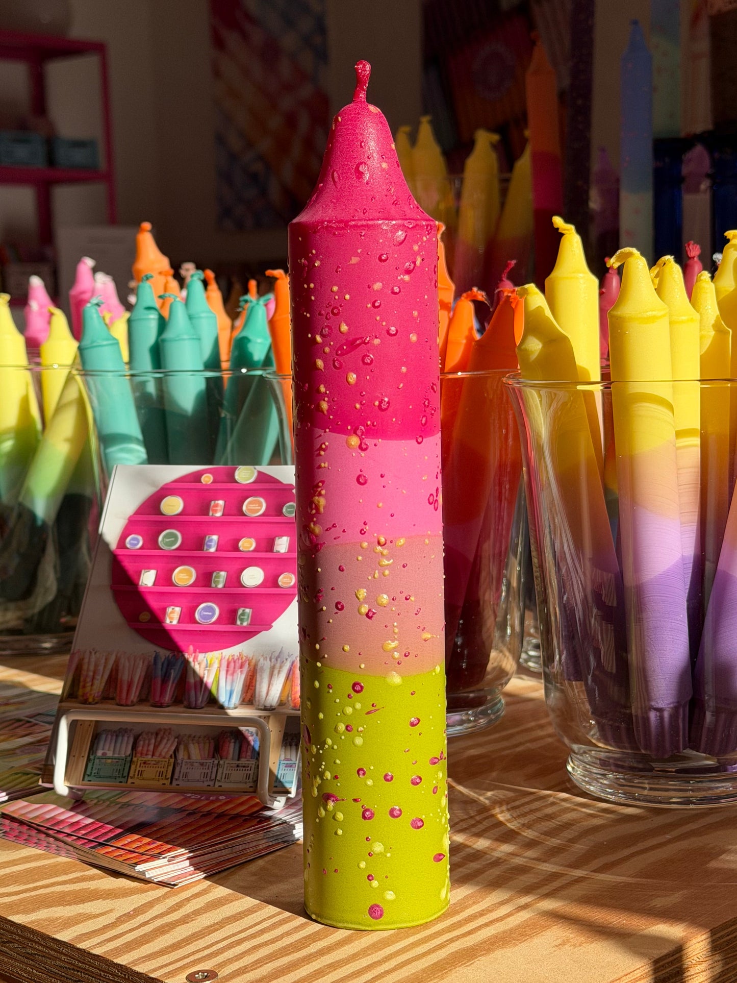 Block Candle, Tulips & Olive Garden Confetti