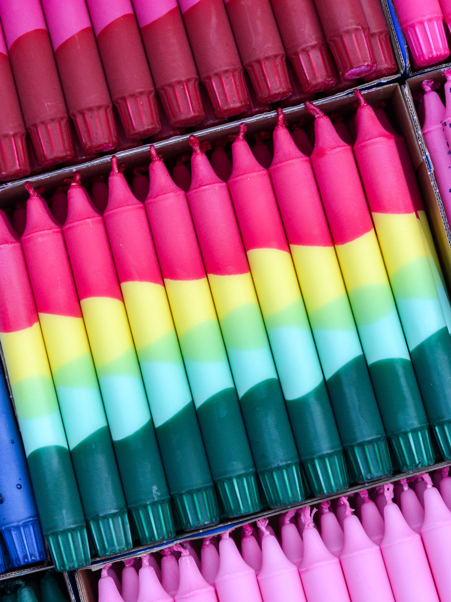 Fuchsia / Yellow / Mint / Green