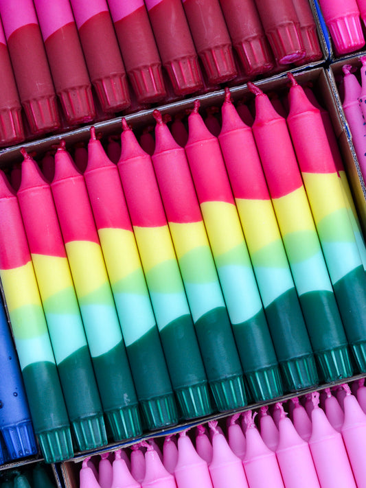 Fuchsia / Yellow / Mint / Green