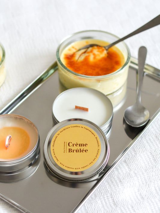 Soy Scented Candle, Creme Brulee M-L-XL size