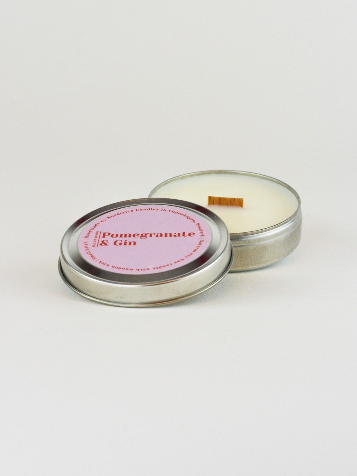 Soy Scented Candle, Pomegranate & Gin M-L-XL size