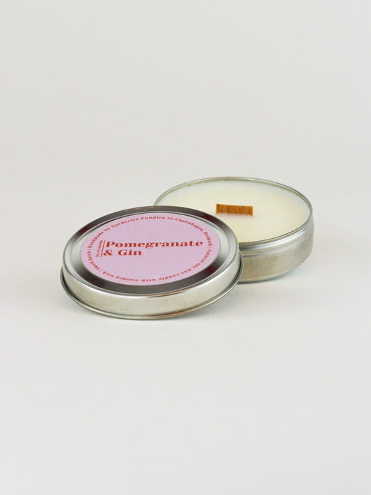 Soy Scented Candle, Pomegranate & Gin M-L-XL size