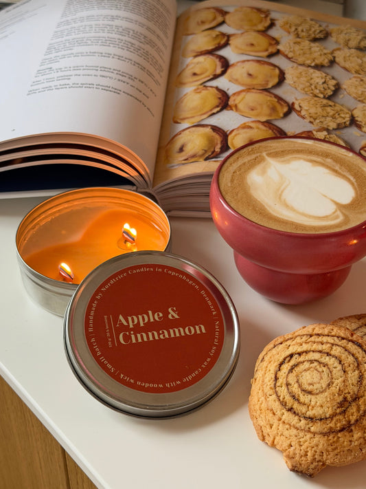 Soy Scented Candle, Apple & Cinnamon M-L-XL